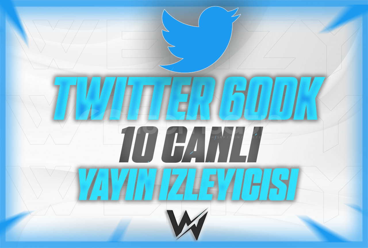 KALİTELİ (60DK) TWİTTER 10 CANLI YAYIN İZLEYİCİ KALİTELİ (60DK) TWİTTER 10 CANLI YAYIN İZLEYİCİ