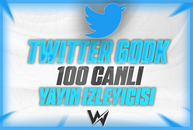 KALİTELİ (60DK) TWİTTER 100 CANLI YAYIN İZLEYİCİ