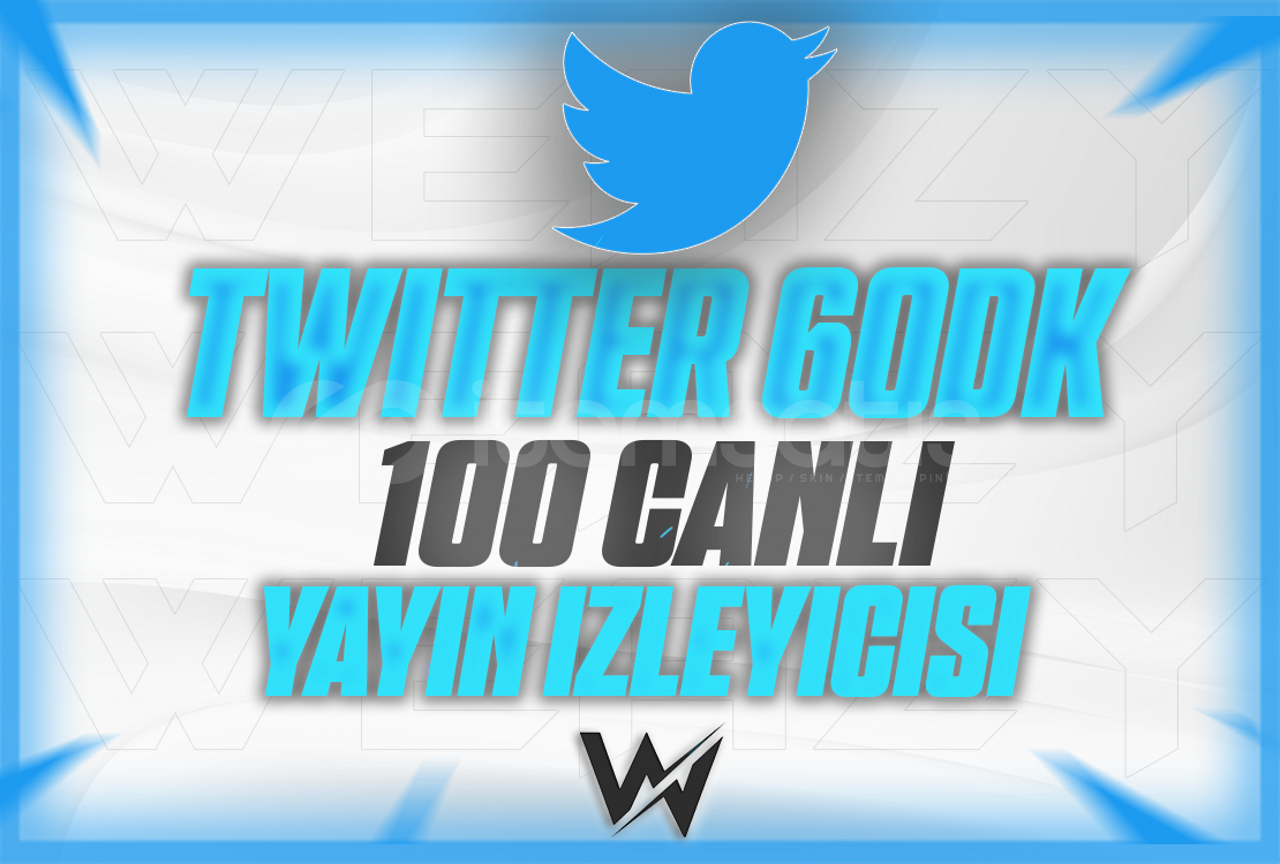 KALİTELİ (60DK) TWİTTER 100 CANLI YAYIN İZLEYİCİ KALİTELİ (60DK) TWİTTER 100 CANLI YAYIN İZLEYİCİ