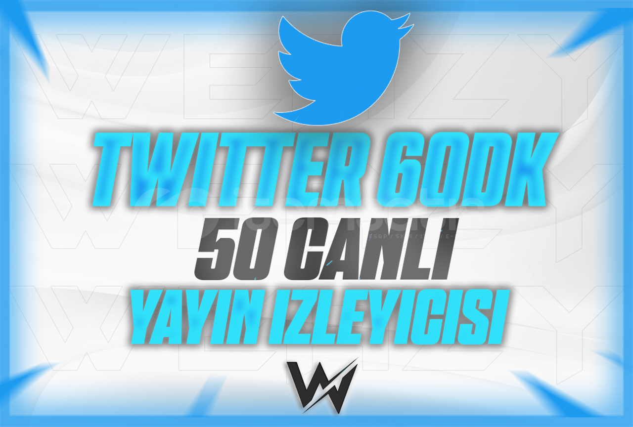 KALİTELİ (60DK) TWİTTER 50 CANLI YAYIN İZLEYİCİ KALİTELİ (60DK) TWİTTER 50 CANLI YAYIN İZLEYİCİ