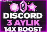 ⭐️[KALİTELİ] DİSCORD 3 AYLIK 14X BOOST⭐️