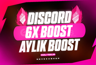 ⭐Kaliteli Discord 6X Boost – 1 Aylık (BOTSUZ)⭐