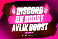 ⭐Kaliteli Discord 8X Boost – 1 Aylık (BOTSUZ)⭐