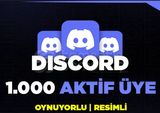 ⭐[KALİTELİ] DİSOCRD 7/24 AKTİF 1000 ÜYE⭐