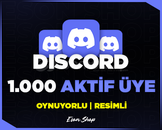 ⭐[KALİTELİ] DİSCORD 7/24 AKTİF 1000 ÜYE⭐