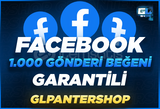 ⭐[KALİTELİ] FACEBOOK 1000 GÖNDERİ BEĞENİ⭐