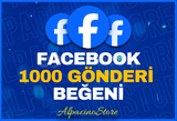 ⭐[KALİTELİ] Facebook 1000 Gönderi Beğeni⭐