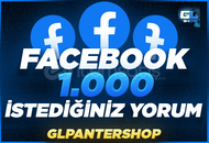 ⭐ [Kaliteli] Facebook 1.000 İstediğiniz Yorum ⭐