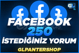 ⭐ [Kaliteli] Facebook 250 İstediğiniz Yorum ⭐