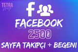 ⭐[KALİTELİ] FACEBOOK 2500 TAKİPÇİ + BEĞENİ⭐