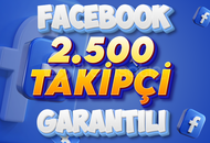 ⭐[KALİTELİ] FACEBOOK +2.500 TAKİPCİ GARANTİLİ⭐