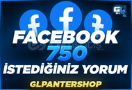 ⭐ [Kaliteli] Facebook 750 İstediğiniz Yorum ⭐