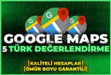 ⭐[KALİTELİ] GERÇEK 5 GOOGLE MAPS TÜRK YORUM⭐