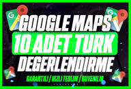 ⭐[KALİTELİ] GOOGLE MAPS 10 TÜRK YORUM⭐