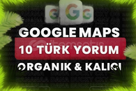 ✅[KALİTELİ] GOOGLE MAPS 10 TÜRK YORUM✅