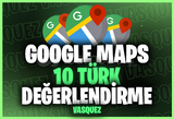 ⭐[KALİTELİ] GOOGLE MAPS 10 TÜRK YORUM⭐