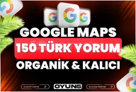 ⭐[KALİTELİ] GOOGLE MAPS 150 TÜRK YORUM⭐