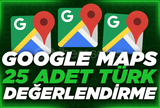 ⭐ GOOGLE MAPS 25 TÜRK YORUM⭐