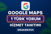 ⭐[KALİTELİ] GOOGLE MAPS 1 TÜRK YORUM⭐