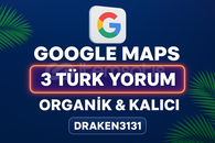 ⭐[KALİTELİ] GOOGLE MAPS 3 TÜRK YORUM⭐