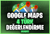 ⭐[KALİTELİ] GOOGLE MAPS 4 TÜRK YORUM⭐