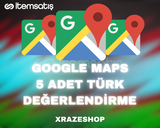 ⭐[KALİTELİ] GOOGLE MAPS 5 TÜRK YORUM⭐