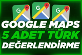 ⭐ GOOGLE MAPS 5 TÜRK YORUM⭐