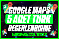 ⭐[KALİTELİ] GOOGLE MAPS 5 TÜRK YORUM⭐