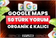 ⭐[KALİTELİ] GOOGLE MAPS 50 TÜRK YORUM⭐