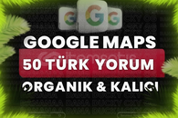 ✅[KALİTELİ] GOOGLE MAPS 50 TÜRK YORUM✅
