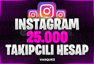 ⭐[MAİL TESLİM] İNSTAGRAM 25.000 TAKİPÇİLİ HESAP⭐
