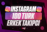 ⭐[KALİTELİ] Instagram 100 Türk Erkek Takipçi