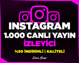 ⭐[KALİTELİ] INSTAGRAM 1000 CANLI YAYIN İZLEYİCi