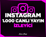 ⭐[KALİTELİ] INSTAGRAM 1000 CANLI YAYIN İZLEYİCi