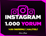 ⭐[KALİTELİ] INSTAGRAM 1000 GERÇEK YORUM⭐