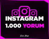 ⭐[KALİTELİ] INSTAGRAM 1000 GERÇEK YORUM⭐