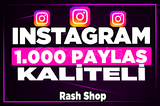 ⭐[KALİTELİ] INSTAGRAM 1.000 PAYLAŞIM⭐