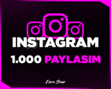 ⭐[KALİTELİ] INSTAGRAM 1000 PAYLAŞIM⭐