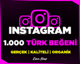 ⭐[KALİTELİ] INSTAGRAM 1000 TÜRK BEĞENİ⭐