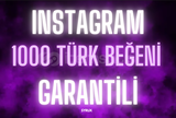 (KALİTELİ) INSTAGRAM 1000 TÜRK BEĞENME✨
