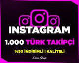 ⭐[KALİTELİ] INSTAGRAM 1000 TÜRK GERÇEK TAKİPÇİ⭐