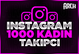⭐[KALİTELİ]Instagram 1000 Türk Kadın Takipçi |⭐