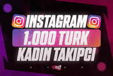 ⭐[KALİTELİ] Instagram 1000 Türk Kadın Takipçi