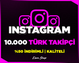 ⭐[KALİTELİ] INSTAGRAM 10000 TÜRK GERÇEK TAKİPÇİ