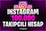 ⭐[KALİTELİ] İNSTAGRAM 100.000 TAKİPÇİLİ HESAP