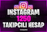 ⭐[KALİTELİ] İNSTAGRAM 1250 TAKİPÇİLİ HESAP⭐