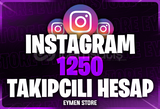 ⭐[KALİTELİ] İNSTAGRAM 1250 TAKİPÇİLİ HESAP