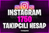 ⭐[KALİTELİ] İNSTAGRAM 1750 TAKİPÇİLİ HESAP⭐