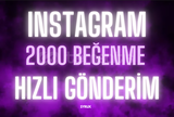 (KALİTELİ) INSTAGRAM 2000 BEĞENİ ✨