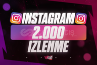 ⭐[KALİTE] Instagram 2000 Gerçek İzlenme
